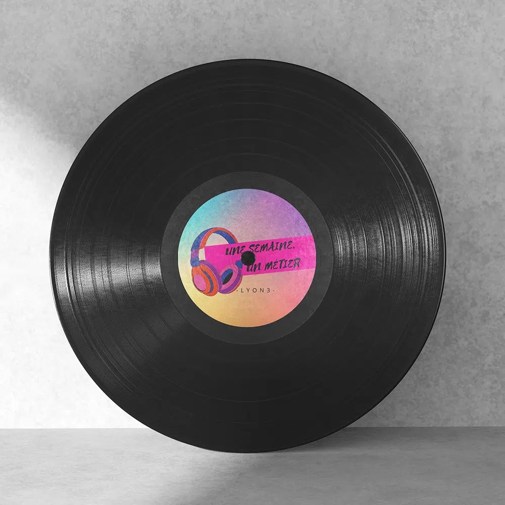 Vinyle du podcast de communication interne Une Semaine Un Métier