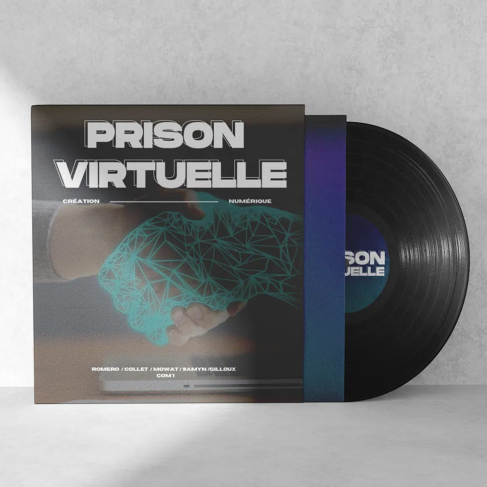 Disque Vinyle du morceau de rap Prison Virtuelle