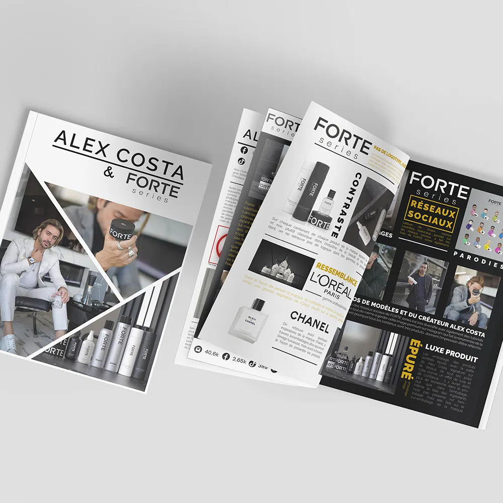 Cahier de tendances comparant Alex Costa et Forte series